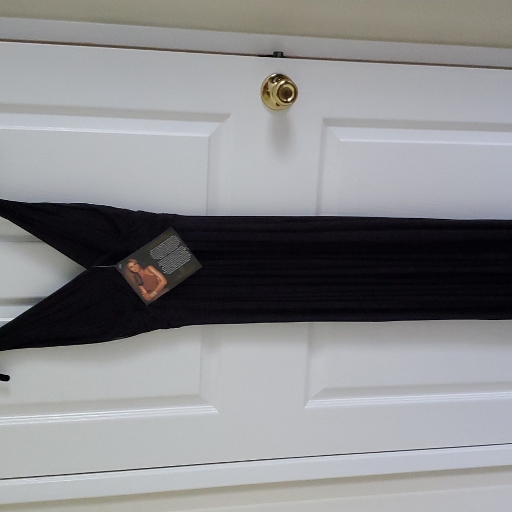 Black petite maxi dress by iman